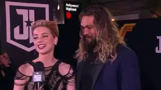 Amber Heard & Jason Momoa | Justice League |  World Premiere
