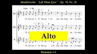 Mendelssohn - OP70 - Elijah -28 Lift Thine Eyes To The Mountains - Alto