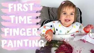RAINY DAY ACTIVITY IN SELF ISOLATION | NON-TOXIC EDIBLE FINGER PAINT| 15 MONTH OLD TODDLER PAINTING