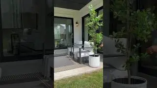 How to DECORATE your Outdoor patio with Modern Outdoor Furniture | outdoor oasis RH Inspired #shorts