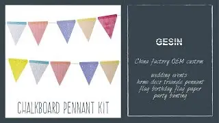 Chalkboard Pennant Kit