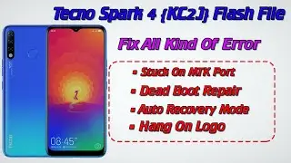 Tecno Spark 4 KC2J/KC2 Dead Recovery Hang On Logo Fix (Ufixer Solution) 2024 #deadbootrepair #frp