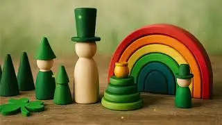 St Patrick&rsquo;s Day ambience kids Montessori Waldorf rainbow ambience loop studying homeschool Irish