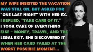MY WIFE INSISTED THE VACATION WAS STILL ON, BUT ASKED FOR 