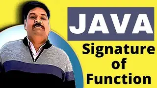 Signature of Function - Java Fundamental