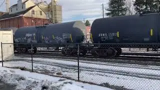 East bound ns unit 1836 ns unit 8001 mixed freight train in sinking spring 