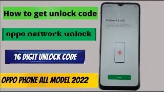 Oppo reno 7pro 5G Network unlock 16 digit code || Oppo network unlock 2022