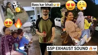  SSP EXHAUST LOUD SOUND 🔥😍|REACTIONS WENT CRAZYY 🤯#gt650#exhaustsound#viralvideo#sauravjoshivlogs 