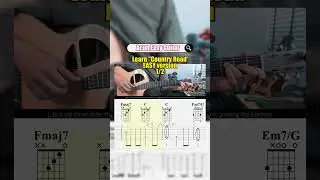Take me home country roads shorts 1/2 - John Denver (EASY) | Fingerstyle Guitar | with TABs Cover