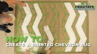 How to Create a Painted Chevron Rug
