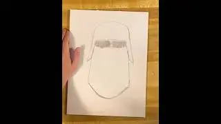 Drawing Snow Trooper Helmet (Trooper Helmet Series) #starwars #trooper #stormtrooper #drawing