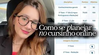 Como se planejar no cursinho online | BATE PAPO + DICAS 