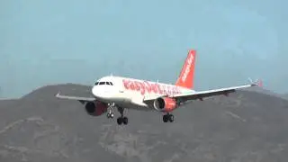 Easyjet Airbus 319 G-EZFC Landing Malaga LEMG