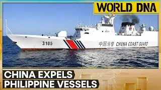 China Coast Guard Forces Philippine Vessels to Leave Disputed Waters | World DNA | WION News