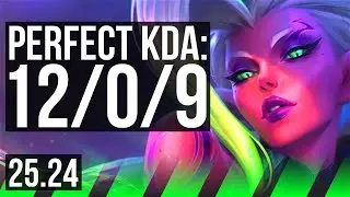 ZYRA vs AATROX (JGL) | Perfect KDA: 12/0/9 | KR Master | 25.24