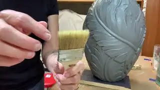 It's easy using Glaze over Paint to Makeover a dated Lamp!