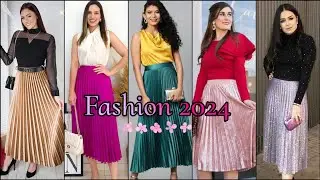 BELLOS OUTFITS CON FALDAS MIDI 🌸TENDENCIAS DE MODA 2024 💫