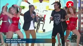 É o Tchan canta seus sucessos e faz palco do Domingo Show ferver