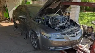 CHEAPEST 3G TL TYPE S Rebuild - Part 5 - J37A2 3.7 Engine Swap/Re-seal... will it finally run??