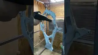 How to powdercoat a YZ 125 dirtbike frame&hellip;