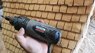 How to wood carve a wooden shake roof.