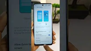Realme control centre change