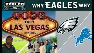 LIVE From Vegas! Eagles vs Lions Predictions: Why is Philly the favorite & How was your Vegas trip?!