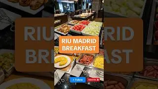 Best Buffet Breakfast, Hotel Riu Plaza in Madrid, Espa&ntilde;a.  #hotel #spaintravel #spain #travel
