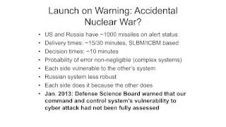 2. Reducing the Danger of Nuclear Weapons and Proliferation