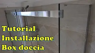 Installa da solo il box doccia in cristallo in pochi semplici passaggi(regolazione porta scorrevole)