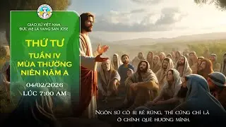 🔴 TRỰC TUYẾN 7:00 AM Thánh Lễ Thứ Tư 04/02/2026 Tuần IV mùa Thường Niên Năm A