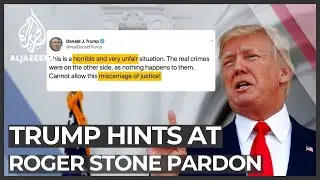 Trump hints at possible pardon for Roger Stone