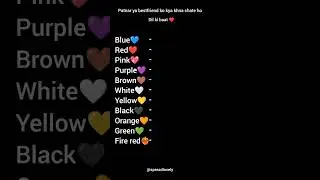 Select any one colour🥰Choose any one colour❤#shayari #love #summerofshorts #shorts#ytshorts #viral