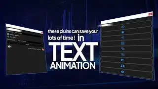 BEST After Effects Plugin for Text Animation Just 3 Clicks!