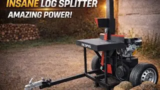 INSANE LOG SPLITTER 🔥 | AMAZING POWER IN ACTION
