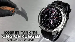Kospet Tank T4 Review - King of Rugged SmartWatches with GPS & Offline Maps - UNBOXING ASMR