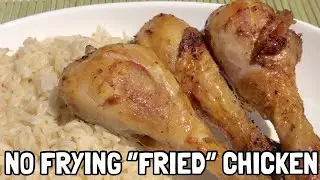 NO FRYING Crispy Oven Fried Chicken Drumsticks | 5 Pantry Ingredients | Easy Recipe