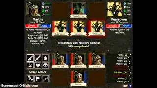 Monsters Den - 4x Warrior Team - Dreadfather Battle - Level 20