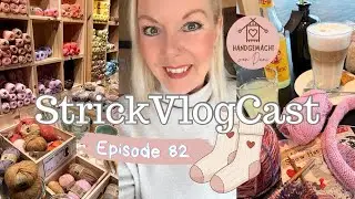 StrickVlogCast Ep. 82 | buntes auf den Nadeln😍 | krass eingeschneit ☃️ | Strick & Kaffee unterwegs☕️