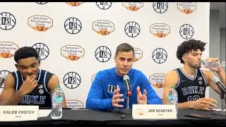 Jon Scheyer press conference: Duke 80, Arkansas 71