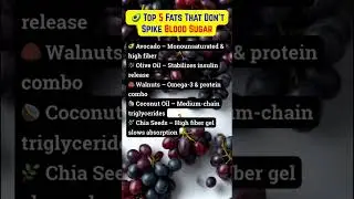Top 5 Fats That Don't Spike Blood Sugar