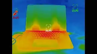 MacBook Pro in Thermal Vision &ndash; FLIR Heat Map Under Load