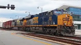 CSX Q470 does every bit of trackspeed ES44AH 883 2nd gen K5HL & long train