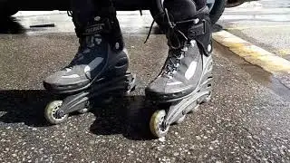 Rollerblading in RIM Park, Waterloo. Canada.