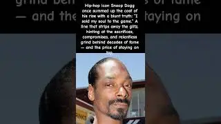 I Sold My Soul to the Game&rdquo; &mdash; Snoop&rsquo;s Raw Confession #shorts  #viral  #snoopdogg