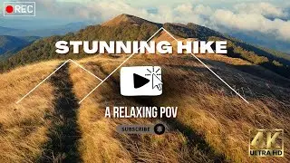 Would You Brave the Ice for Views Like This? | Golden Frost Path Sunset Snow Mountains | 4K POV Hike