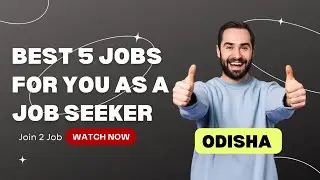Best 5 Jobs for you as a Freshers || Odisha Job Vacancy 2023 || Odisha job Alert