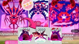 Using ETERNATUS G-MAX GENGAR G-MAX battle eterrnamax ETERNATUS in Pokemon go 