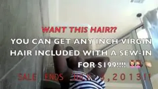 Part 1. Tutorial on how to shampoo your sew-in while in the shower!!