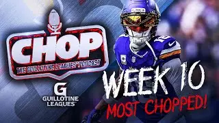 Most Chopped Players in Week 10 Guillotine Leagues&trade; (and What to Bid on Them!)